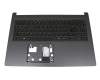 01704E69K201 Original Acer Tastatur inkl. Topcase DE (deutsch) schwarz/grau mit Backlight