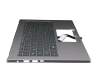 0420535CK203 Original Acer Tastatur inkl. Topcase DE (deutsch) silber/silber mit Backlight