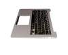 0KNB0-2601GE00 Original Wistron Tastatur inkl. Topcase DE (deutsch) schwarz/silber mit Backlight