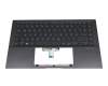 0KNB0-260MGE00 Original Asus Tastatur inkl. Topcase DE (deutsch) schwarz/anthrazit mit Backlight