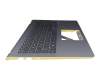 0KNB0-5634GE00 Original Asus Tastatur inkl. Topcase DE (deutsch) schwarz/silber/gelb mit Backlight silber/gelb