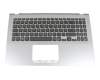 0KNB0-5634GE00 Original Asus Tastatur inkl. Topcase DE (deutsch) schwarz/silber mit Backlight