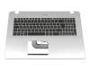 0KNB0-6601GE00 Original Asus Tastatur inkl. Topcase DE (deutsch) schwarz/silber mit Backlight