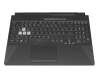 0KNR0-681MGE00 Original Asus Tastatur inkl. Topcase DE (deutsch) schwarz/transparent/schwarz mit Backlight