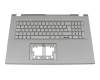 6B.KJLN7.011 Original Acer Tastatur inkl. Topcase DE (deutsch) grau/grau mit Backlight