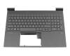 M75757-041 Original HP Tastatur inkl. Topcase DE (deutsch) schwarz/schwarz mit Backlight (RTX-Grafikkarte)