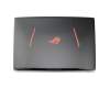 13N1-0XA0D01 Original Asus Displaydeckel inkl. Scharniere 43,9cm (17,3 Zoll) schwarz (rotes Logo)