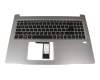 13N1-23A0101 Original Acer Tastatur inkl. Topcase DE (deutsch) schwarz/silber mit Backlight