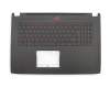 13N1-2VA0401 Original Asus Tastatur inkl. Topcase DE (deutsch) schwarz/schwarz mit Backlight