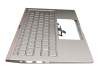 13NB0MP0M04011 Original Asus Tastatur inkl. Topcase DE (deutsch) silber/silber mit Backlight