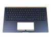 13NB0NM1P01011-1 Original Asus Tastatur inkl. Topcase DE (deutsch) blau/blau mit Backlight