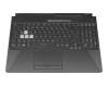 179012C Original Asus Tastatur inkl. Topcase DE (deutsch) schwarz/transparent/schwarz mit Backlight