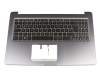 17B1UA383N03XX Original Asus Tastatur inkl. Topcase DE (deutsch) schwarz/grau mit Backlight