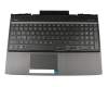 180508-01 Original HP Tastatur inkl. Topcase DE (deutsch) schwarz/schwarz mit Backlight