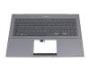 1KAHZZG010E Original Asus Tastatur inkl. Topcase DE (deutsch) grau/grau mit Backlight