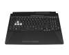 1KAHZZQG01 Original Asus Tastatur inkl. Topcase DE (deutsch) schwarz/transparent/schwarz mit Backlight