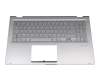 1SG-95730-2DA Original Asus Tastatur inkl. Topcase DE (deutsch) silber/silber mit Backlight