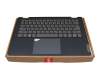 26P0299 Original Lenovo Tastatur inkl. Topcase US (englisch) grau/blau mit Backlight