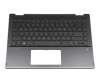 2H-BBJGMW63111 Original Primax Tastatur inkl. Topcase DE (deutsch) schwarz/schwarz mit Backlight