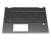 2H-BBKCHW63111 Original HP Tastatur inkl. Topcase CH (schweiz) schwarz/schwarz mit Backlight