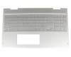 442.0BX02.0002 Original HP Tastatur inkl. Topcase DE (deutsch) silber/silber mit Backlight