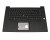 460.0GU04.0002 Original Lenovo Tastatur inkl. Topcase DE (deutsch) schwarz/schwarz mit Backlight und Mouse-Stick