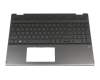 4600GF0F0002 Original HP Tastatur inkl. Topcase DE (deutsch) schwarz/schwarz mit Backlight