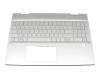 46M0GBCS0025 Original HP Tastatur inkl. Topcase DE (deutsch) silber/silber mit Backlight (DIS)