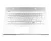 490.0EH07.CS0G Original HP Tastatur inkl. Topcase DE (deutsch) silber/silber mit Backlight