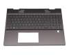 4900GB07.0S0G Original HP Tastatur inkl. Topcase DE (deutsch) grau/anthrazit mit Backlight