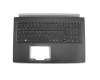 5002001200004 Original Acer Tastatur inkl. Topcase DE (deutsch) schwarz/grau mit Backlight