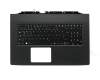 535005D7KC01 Original Acer Tastatur inkl. Topcase DE (deutsch) schwarz/schwarz mit Backlight