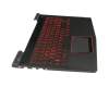 5CB0P24361 Original Lenovo Tastatur inkl. Topcase DE (deutsch) schwarz/schwarz mit Backlight