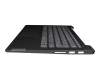 5CB1A14134 Original Lenovo Tastatur inkl. Topcase DE (deutsch) grau/grau mit Fingerprint