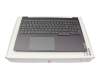 5CB1J38408 Original Lenovo Tastatur inkl. Topcase DE (deutsch) grau/grau mit Backlight