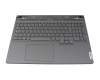 5CB1L56029 Original Lenovo Tastatur inkl. Topcase DE (deutsch) grau/grau mit Backlight