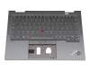 5M11C41071 Original Lenovo Tastatur inkl. Topcase DE (deutsch) grau/grau mit Backlight und Mouse-Stick