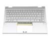 60701B1745003 Original HP Tastatur inkl. Topcase DE (deutsch) silber/silber mit Backlight