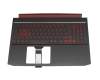 6B.Q5XN2.012 Original Acer Tastatur inkl. Topcase DE (deutsch) schwarz/schwarz/rot mit Backlight