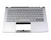 6BAB1N2001 Original Acer Tastatur inkl. Topcase US (englisch) silber/silber mit Backlight