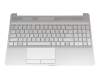 71NHH132178 Original HP Tastatur inkl. Topcase DE (deutsch) silber/silber Inkl. Touchpad