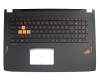 90NB0DQ1-R31GE1 Original Asus Tastatur inkl. Topcase DE (deutsch) schwarz/schwarz mit Backlight