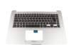 90NB0FM1-R30100 Original Asus Tastatur inkl. Topcase DE (deutsch) schwarz/silber mit Backlight