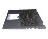 90NB0J71-R31GE1 Original Asus Tastatur inkl. Topcase DE (deutsch) schwarz/blau mit Backlight