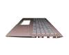 90NB0MI3-R31GE0 Original Asus Tastatur inkl. Topcase DE (deutsch) silber/pink mit Backlight