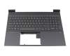 910300288440 Original PMX Tastatur inkl. Topcase FR (französisch) silber/schwarz mit Backlight