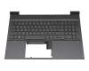 910300288450 Original HP Tastatur inkl. Topcase DE (deutsch) grau/grau mit Backlight