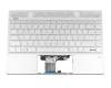 9Z.NECBQ.A0G Original Darfon Tastatur inkl. Topcase DE (deutsch) silber/silber mit Backlight