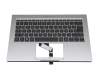 ACM26D0 Original Acer Tastatur inkl. Topcase DE (deutsch) silber/silber mit Backlight