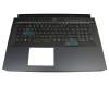 AEZGQG00010 Original Acer Tastatur inkl. Topcase DE (deutsch) schwarz/schwarz mit Backlight